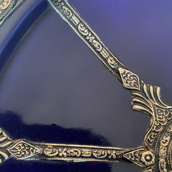 Cobalt blue Moroccan Plate - Picture 7 of 8